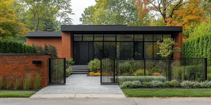 Modern Zaun aus Polen