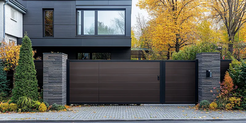 Zaun aus Polen mit Montage